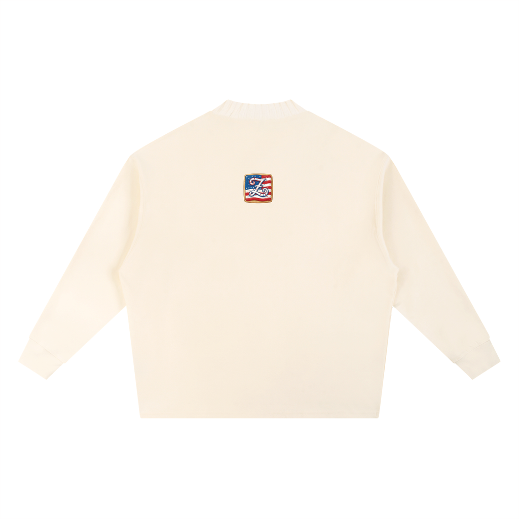 Knitted Round Neck Oversize Sweatshirt