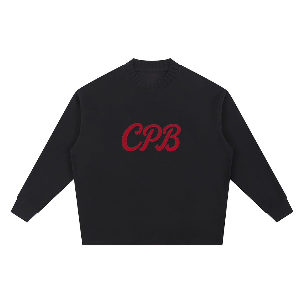 Knitted Round Neck Oversize Sweatshirt