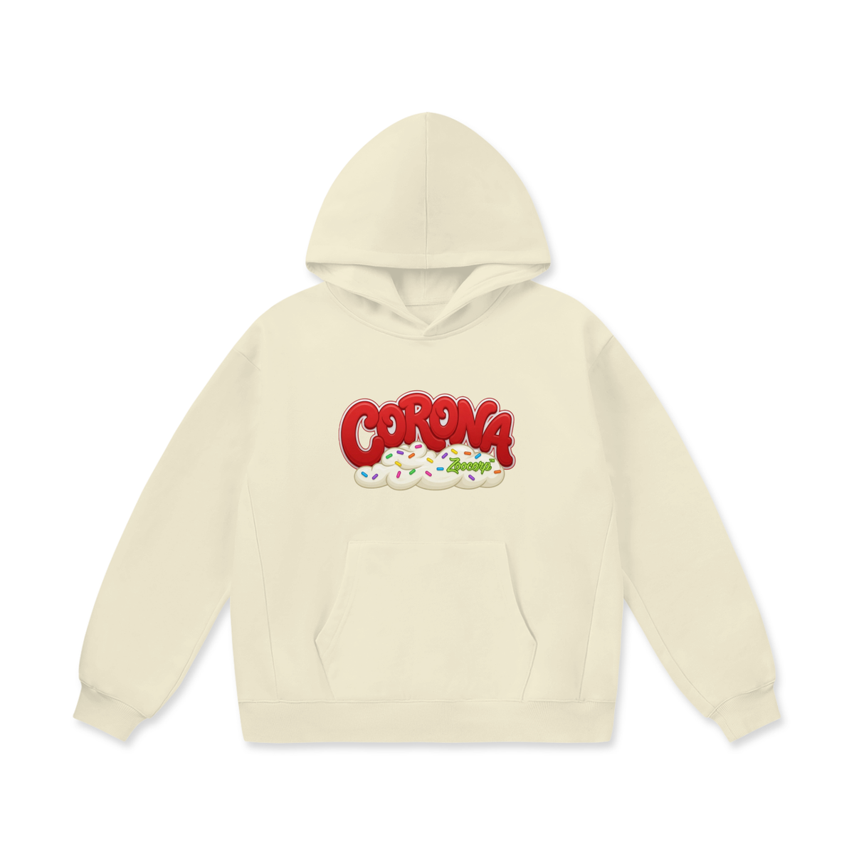 CORONA WHIPPED CREAM Oversize Heavyweight Fleece Hoodie
