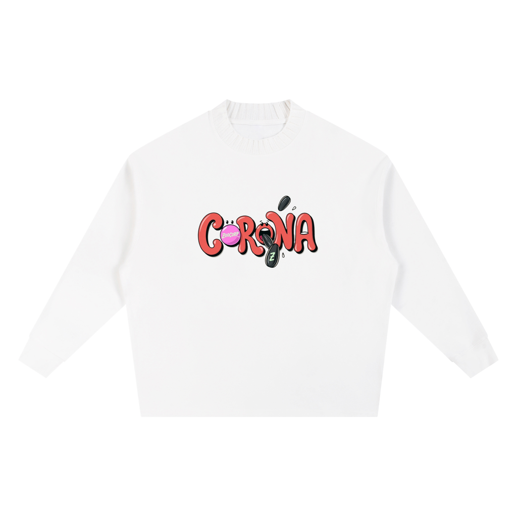 Knitted Round Neck Oversize Sweatshirt