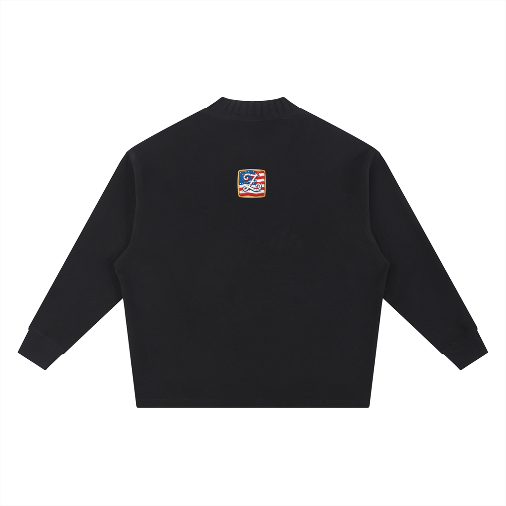 Knitted Round Neck Oversize Sweatshirt