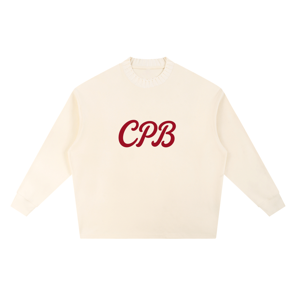 Knitted Round Neck Oversize Sweatshirt
