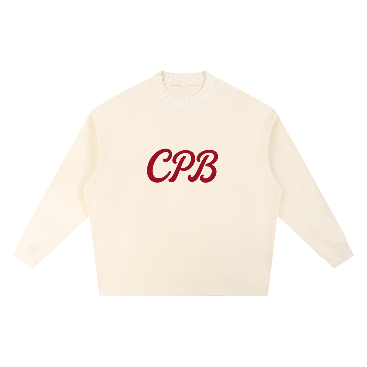 Knitted Round Neck Oversize Sweatshirt