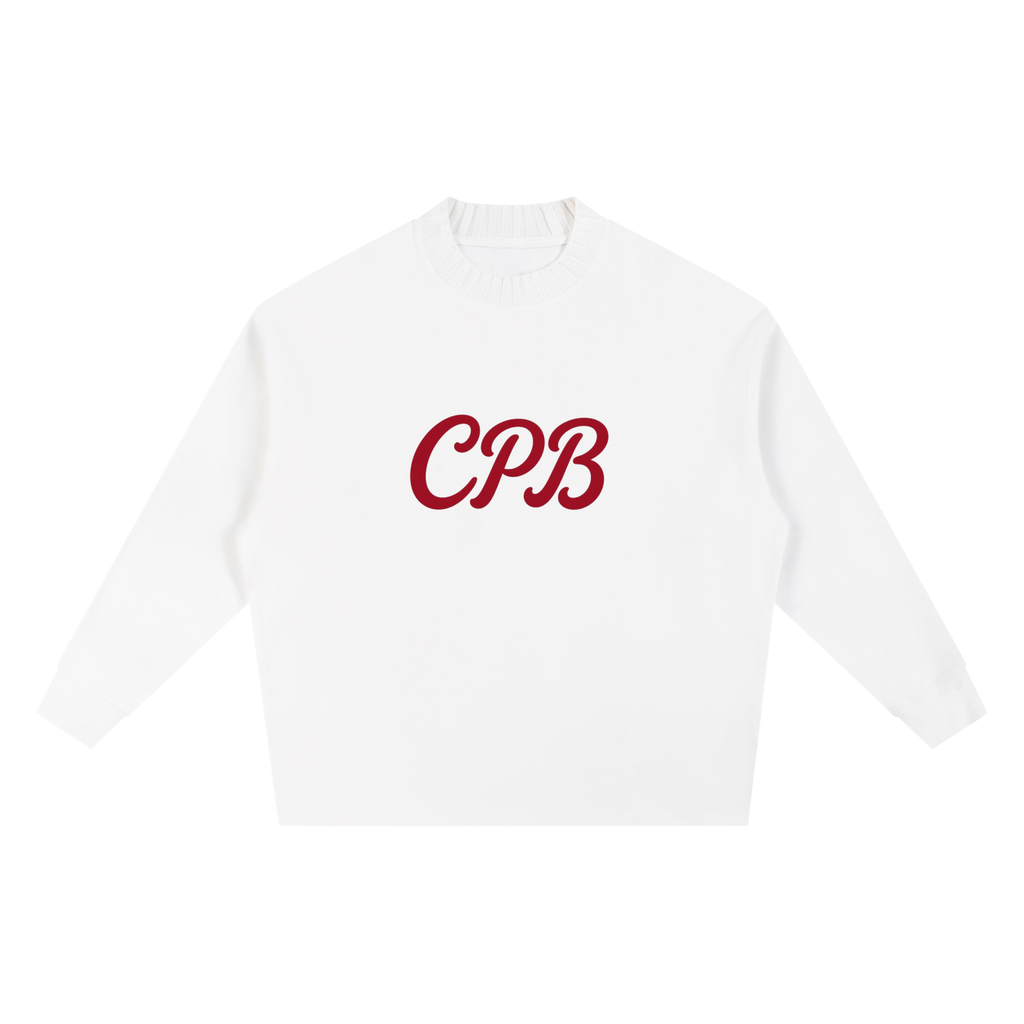 Knitted Round Neck Oversize Sweatshirt